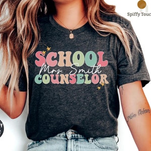 Custom School Counselor Shirt, School Counselor Shirt, Teacher Shirts, Counselor Shirt, Gift For Counselor, Personalized Counselor Shirt