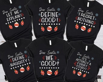Dear Santa Family Christmas Pajamas, Matching Family Christmas Pajamas Family, Holiday Pajamas,Christmas PJs Family, Family Christmas Shirts