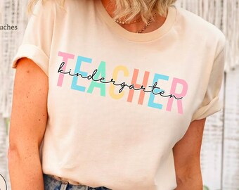 Kindergarten Teacher Shirt, Gift for Kindergarten Teacher, Kindergarten Teacher T-Shirt, Teacher Appreciation Shirts, For Team Kindergarten
