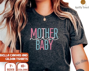 Camiseta de enfermería para madre y bebé, camiseta de lactancia posparto, regalo para el primer Día de la Madre, parto y alumbramiento, ropa de enfermería para madre y bebé, regalo de lactancia para mamá