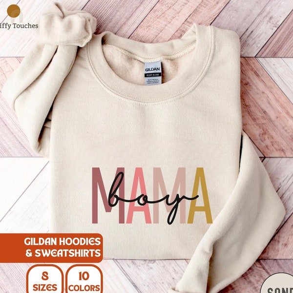 Customized Boy Mama Sweatshirt, Mama Hoodie, Mothers Day, Gift for Mom, Mama Sweatshirt, Mom Crewneck, Gift for Her, Birthday Gift for Mom