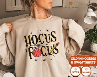 Hocus Focus Teacher Sweatshirt: Halloween School Shirt