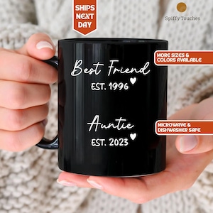 Gepromoveerd tot tante cadeau, nieuwe tante cadeau, nieuwe tante cadeau, beste vriendin, tante, zwangerschapsaankondiging, aangepaste nieuwe tante, nieuwe babyaankondiging