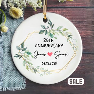 Couple Gift Wedding Gift Married Ornament Wedding Date Ornament Calendar Anniversary Gift Our First Christmas Newlywed Gift Engagement Gift