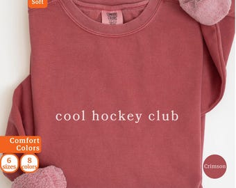 Felpa con cappuccio da hockey club, regalo per i fan dell'hockey, felpa sportiva, felpa per gli amanti dell'hockey, felpa della squadra di hockey