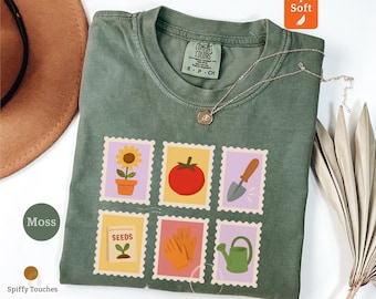 Plants Shirt, Comfort Colors® Plant Lover T-Shirt, Cottagecore Gardener Tee, Gardening Moms Gift, Floralful Gardening, Cute Plant Shirt
