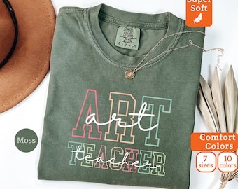 Maglietta Comfort Colors® per insegnanti d'arte, Maglietta con definizione di insegnante, Magliette per insegnanti d'arte, Regalo per insegnanti d'arte, T-shirt per insegnanti d'arte, Regalo per amanti dell'arte
