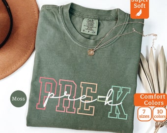Comfort Colors® Pre-K Lehrer-Shirt, Pre-K Squad, Vorschul-Crew, PreK Lehrer-Shirt, Pre-K Lehrer-Team-T-Shirt