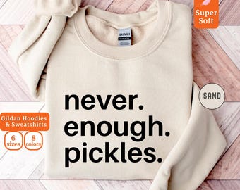 Sweatshirt augurk minnaar, grappig foodiecadeau, unisex hoodie, foodie-sweater, augurkpot ontwerp, foodiecadeau voor haar