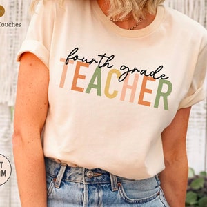 Fourth Grade Teacher T-shirt, Kinder Teacher Shirt, Grade Level Shirts, Teacher T shirts, Fourth Grade Squad Crew Tribe, Team Fourth Grade