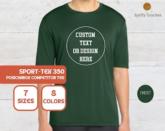 Custom Text Performance Shirt, Moisture-Wicking Sport-Tek Tee