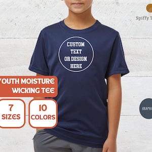 Youth Custom Performance Shirt: Personalized Moisture-Wicking Tee