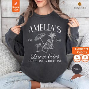Personalized Bachelorette Trip Sweatshirt: Bridal Party Gifts