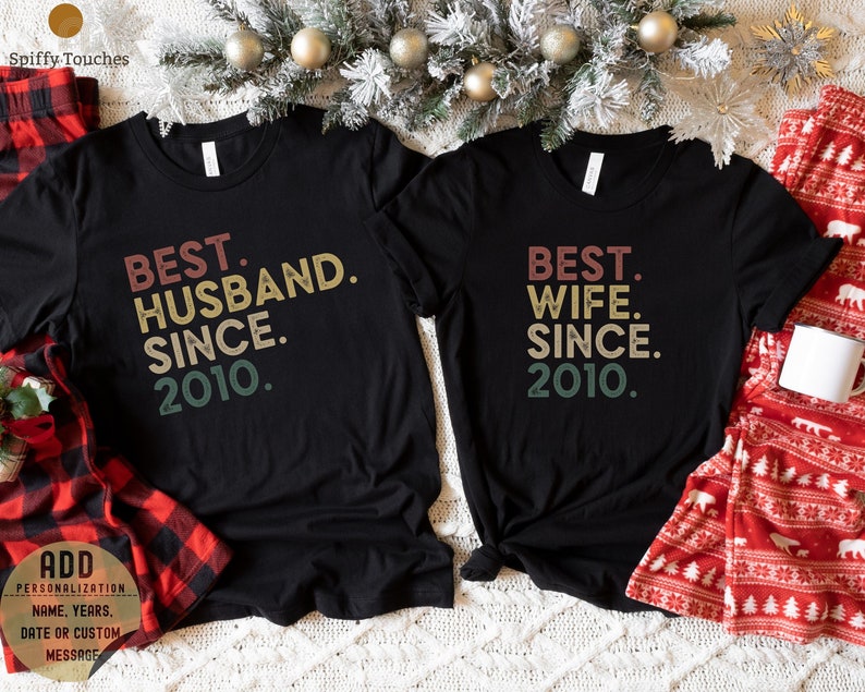10th Anniversary Gift For Him, Gift for Couple, 10th Wedding Anniversary Shirt For Her, Gifts For Husband And Wife, Gifts For Parents