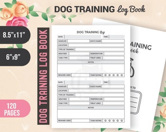 Dog Training Log - Etsy