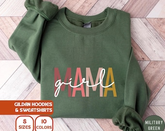 Sweat-shirt maman fille personnalisé : cadeau maman de fille
