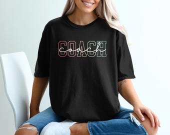 Comfort Colors Coach T-Shirt, Sport-Team Geschenk