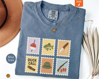 Jagd und Fischen Shirt, Fischen Liebhaber Shirt, Fischen Tshirt, Jagd-Liebhaber Geschenk, Geschenk für Papa, Camping T-Shirt, Jäger und Fischer Geschenke