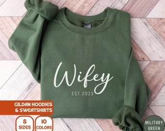 Custom Wifey Sweatshirt, Future Mrs, Wife Shirt, Bride Engagement Gift