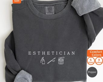 Bluza dla kosmetyczki, Komfortowe kolory, Prezent dla kosmetyczki, Bluza z kapturem, Prezent dla szkoły kosmetycznej, Kosmetolog, Koszulka dla kosmetyczki, Koszulka