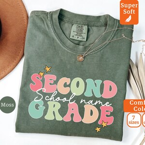 Comfort Colors® Second Grade Teacher Shirt, 2nd Grade Teacher Shirt, 2nd Grade T-Shirt, Second Grade TShirt, Elementary School, Teaching Tee