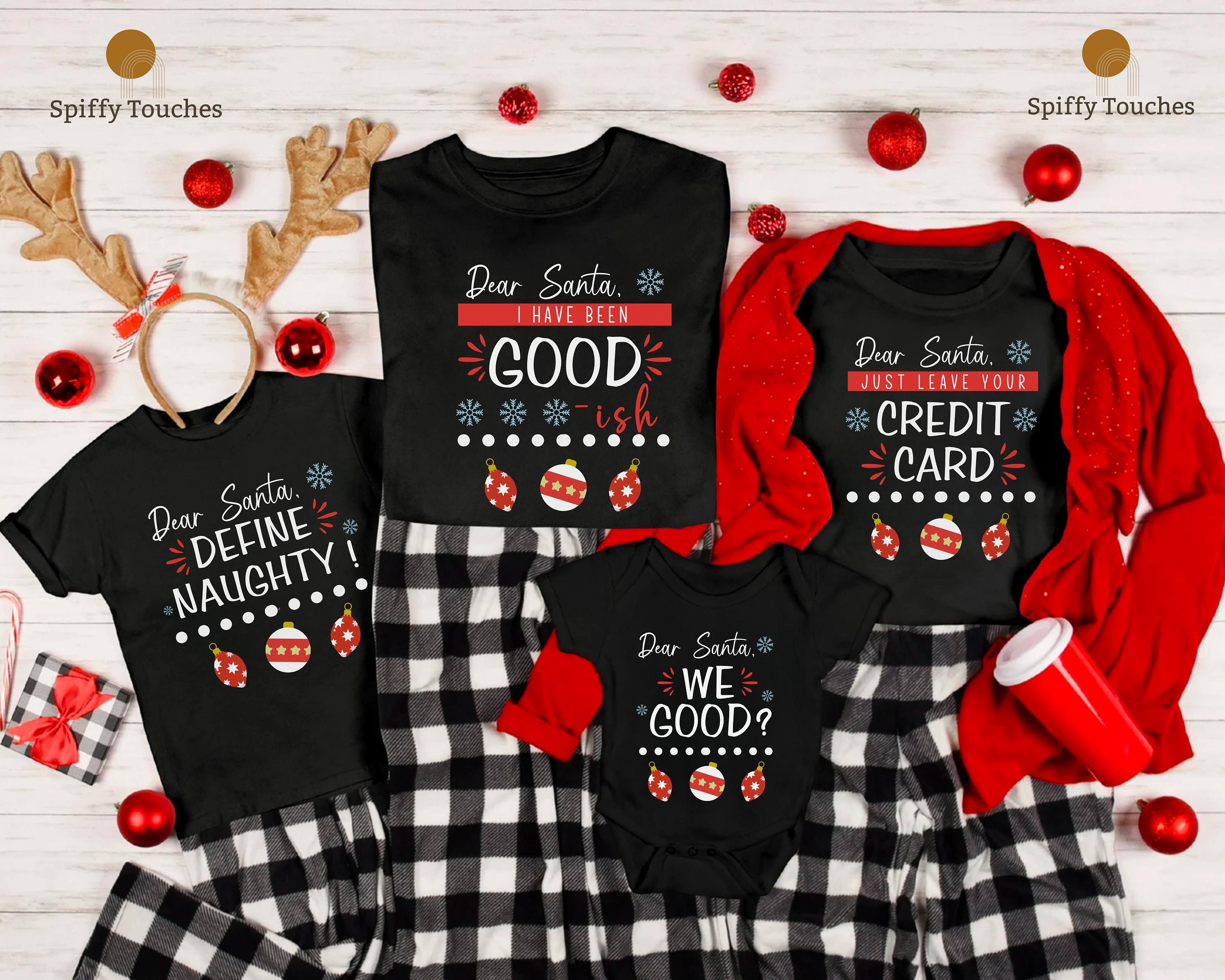 Dear Santa Family Group Christmas Shirt Matching Christmas - Etsy