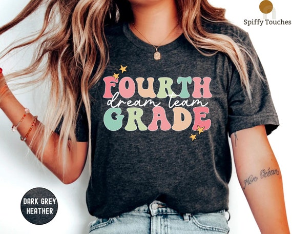 Back To School Shirts For Teachers Awesome 4th Grade Teacher Sweatshirt - Personalized Back To School Gift For Educators Personalized Teacher Shirt