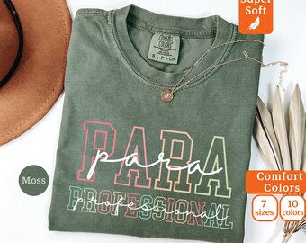 Camiseta de colores cómodos para asistentes de clase, regalo de regreso a clases