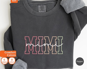 Sudadera Mimi, Regalo para la abuela, Colores cómodos, Camiseta para la futura abuela, Idea de regalo de cumpleaños, Lindo regalo para la abuela, Abuela a la moda, Regalo para el nieto