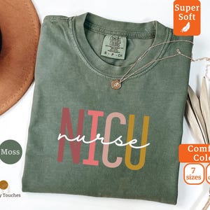 Custom NICU Nurse Shirt, Neonatal Nurse Tshirt, NICU Nurse Name Shirts, New Nurse Gift, NICU Nurse Tee, Nurse Appreciation