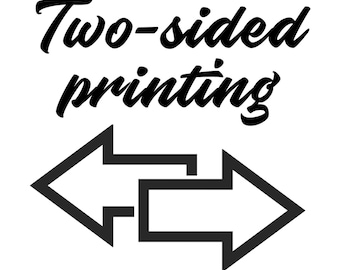 Two-sided printing