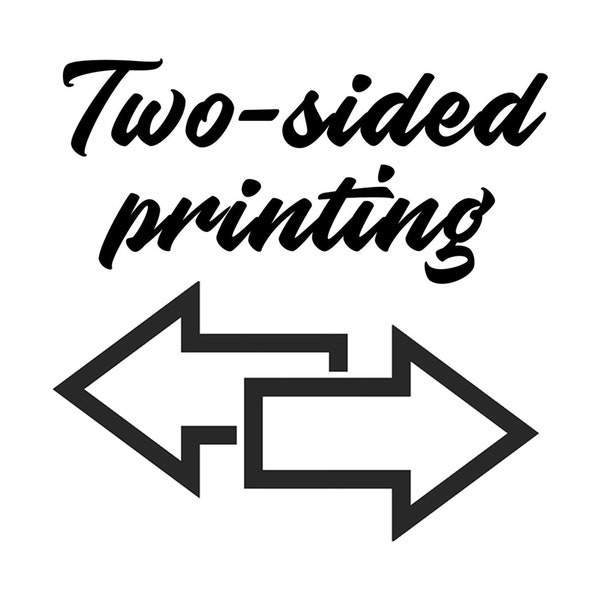Two-sided printing