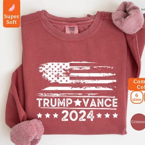 Trump Vance 2024 Sweatshirt, Vintage Trump Sweatshirt, Republican Shirts, MAGA Sweatshirt, Trump Supporter Gift, Trump Election Campaign Tee