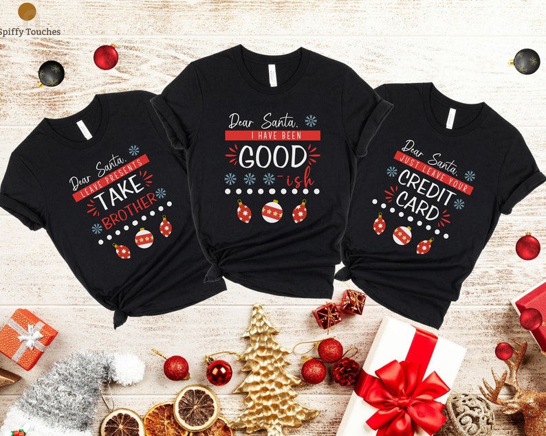 Sister Christmas Santa Family Matching Pajamas T-Shirt