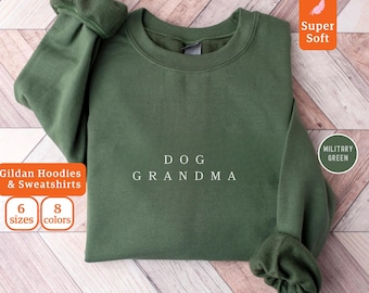 Sudadera con estampado de perro y cuello redondo, ideal como regalo para amantes de los perros.