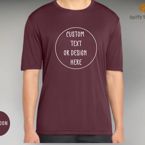 Performance-shirt met tekst op maat | Vochtafvoerend technisch T-shirt