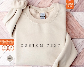 Sweat-shirt avec texte personnalisé, chemise avec logo personnalisé