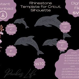 Delphin SVG Strass Vorlage Bundle ss10 für Cricut und Silhouette