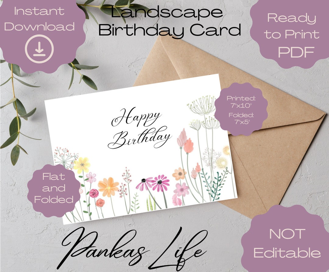 Printable Birthday Card Happy Birthday Card Birthday Cards - Etsy Australia