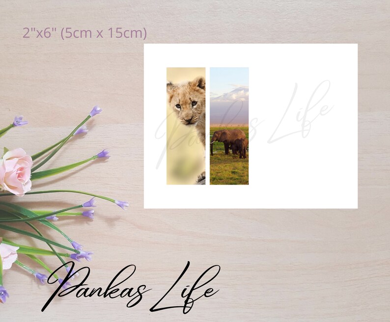 Safari Animals Printable Bookmarks for Gift Tags Safari Etsy