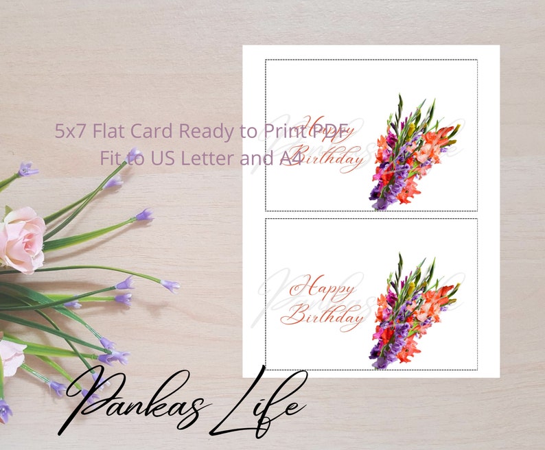 Printable Birthday Card, Happy Birthday Card, Birthday Cards for Her ...