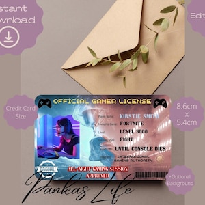 Ornement de joueur personnalisé, cadeau d'un 16e anniversaire, cadeau adolescent, accessoires pour joueur, décoration de gâteau personnalisée, articles de fête pour joueur, carte jouet