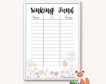 Sinking Fund Tracker Template