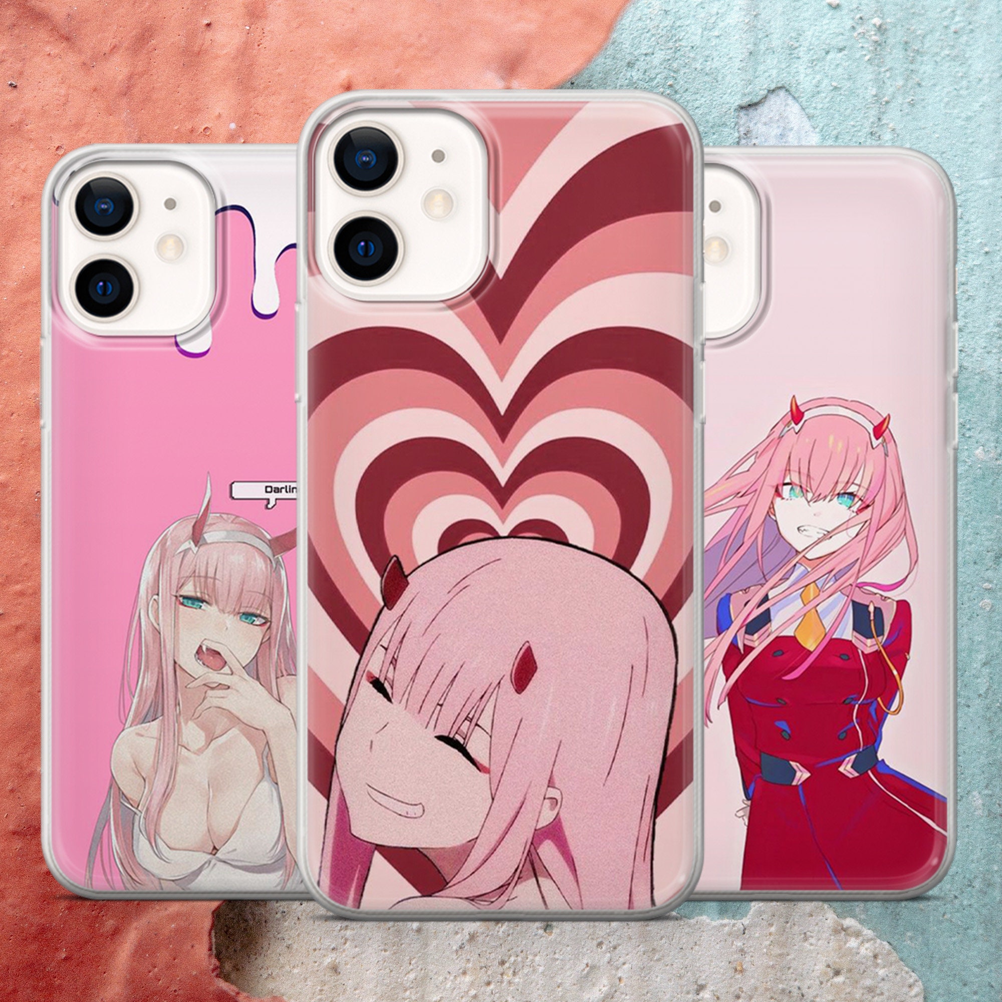 Cheap Anime DARLING In The FRANXX Zero Two Airpods Case for AirPods 3 2 1  Pro Black Earphone Box Cute Cartoon Girl Cover