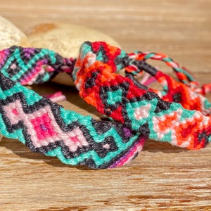 Brazilian multicolored bracelet, Set of 2 Surfer gradient Bracelet, Boho Wrap Friendship Bracelet, Best Friend Gifts,
