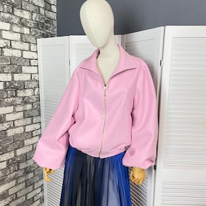 Handmade Light Pink Wool Jacket: Lined Feminine Outerwear