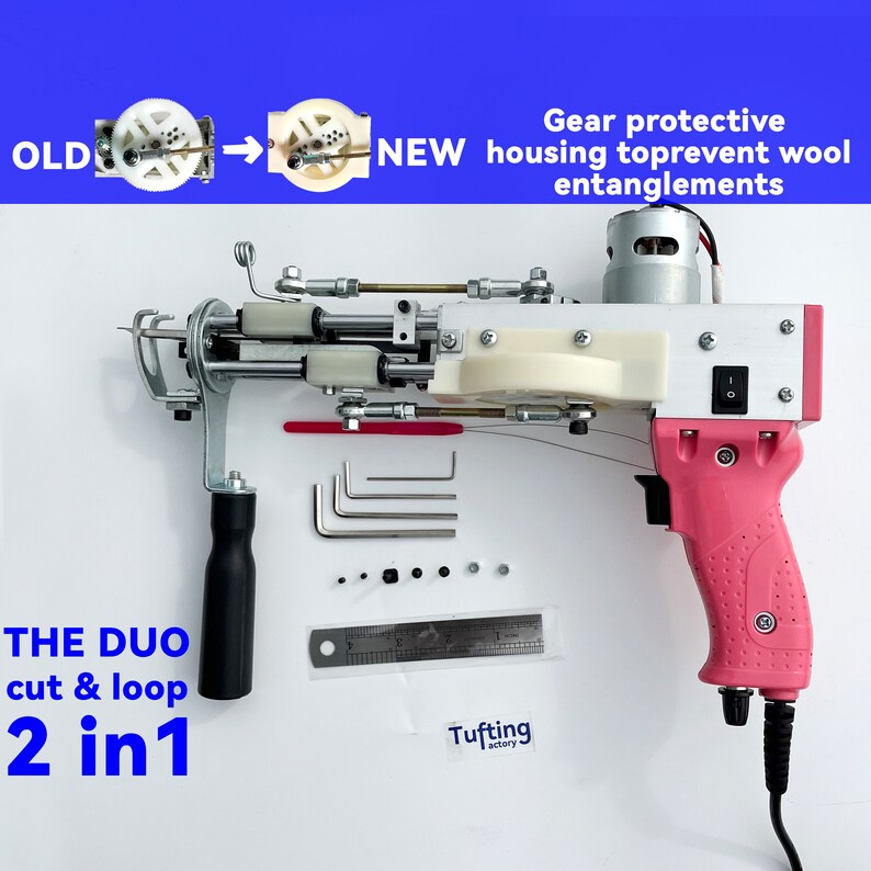The Duo Cut & Loop Pile Tufting Machine 2 in 1 Tufting Etsy