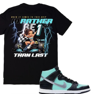 Bijpassend Jordan 8s-shirt Grape | Sneaker-T-shirt passend bij Jordan 5 Grape & Reverse Grape | Paars blauwgroen zwart T-shirt