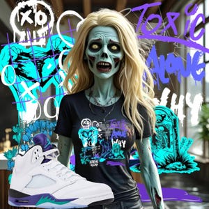 Grape 5s Shirt to Match Jordan 5 2025 | Grape 5s Outfit Tee | Sneaker Match Shirt for Retro Grape Jordans | Unisex Streetwear