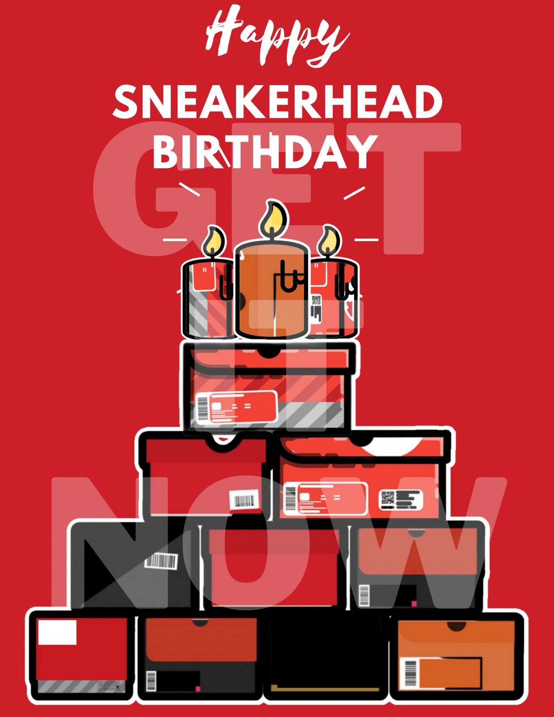Sneakerhead Happy Birthday Card Sneakers, Sneakerhead Merch, Gift for Sneaker Lover, Shoe Lover